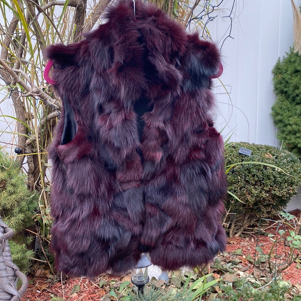 Fox fur vest